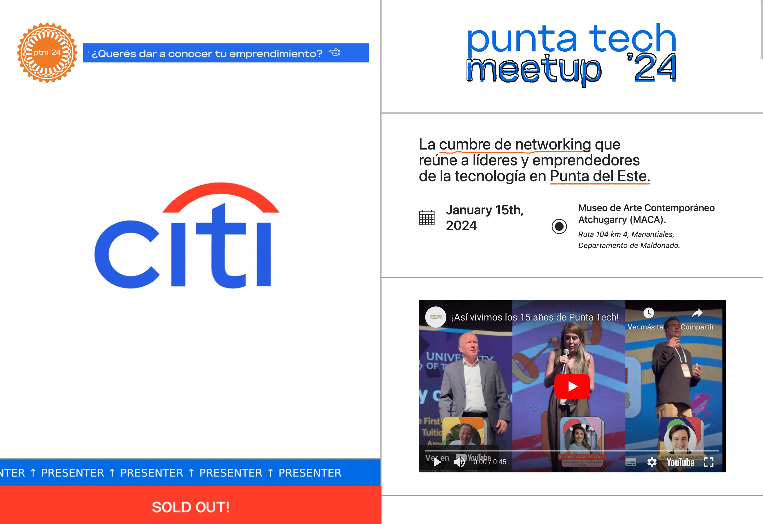 Sitio web PuntaTech